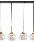 Lampa sufitowa nowoczesna szklana APP899-4CP