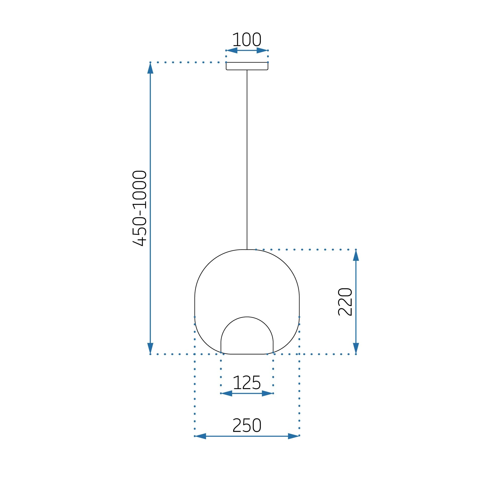 Lampa Wisząca APP1027-1CP
