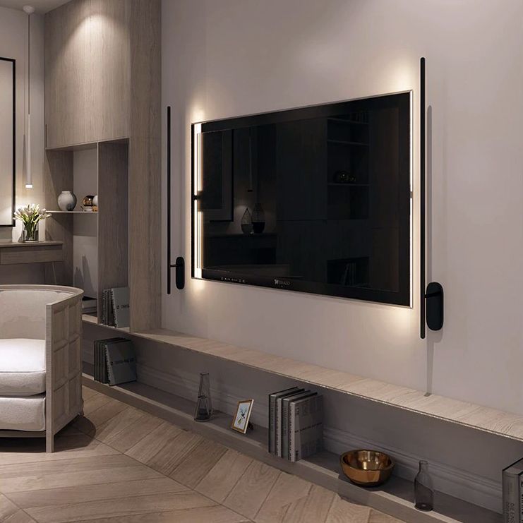 Lampa Kinkiet Do Salonu Led Neutralny 12w 92cm App584-1w