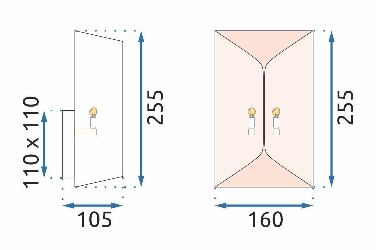 Lampa Ścienna Kinkiet App1055-1w