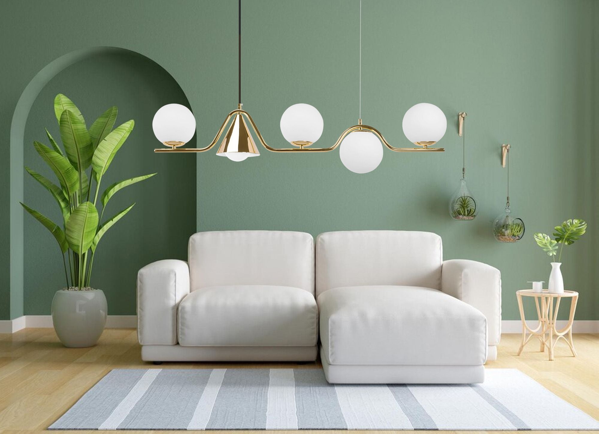 Lampa Sufitowa Wisząca Gold APP1662-5CP 4